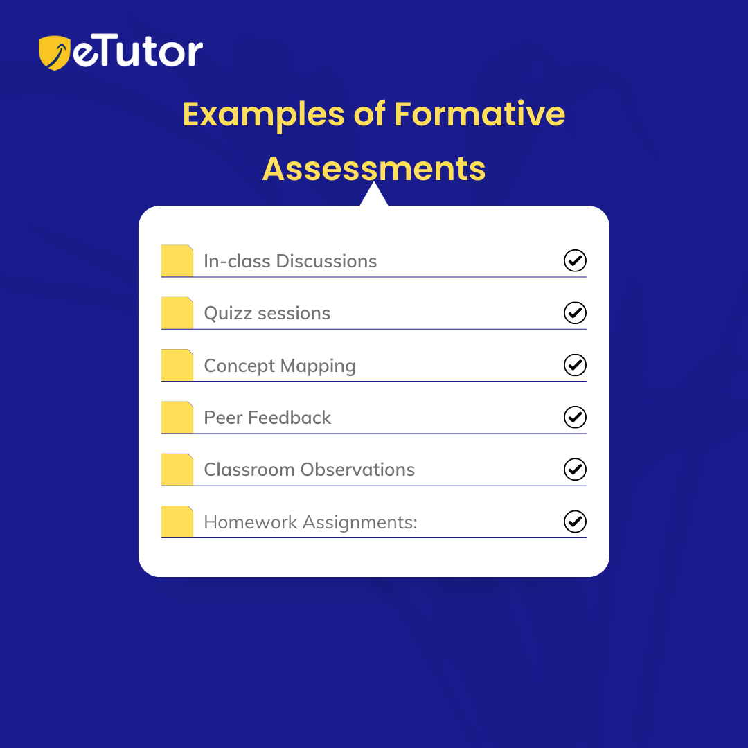 examples of formative assessment in higher education